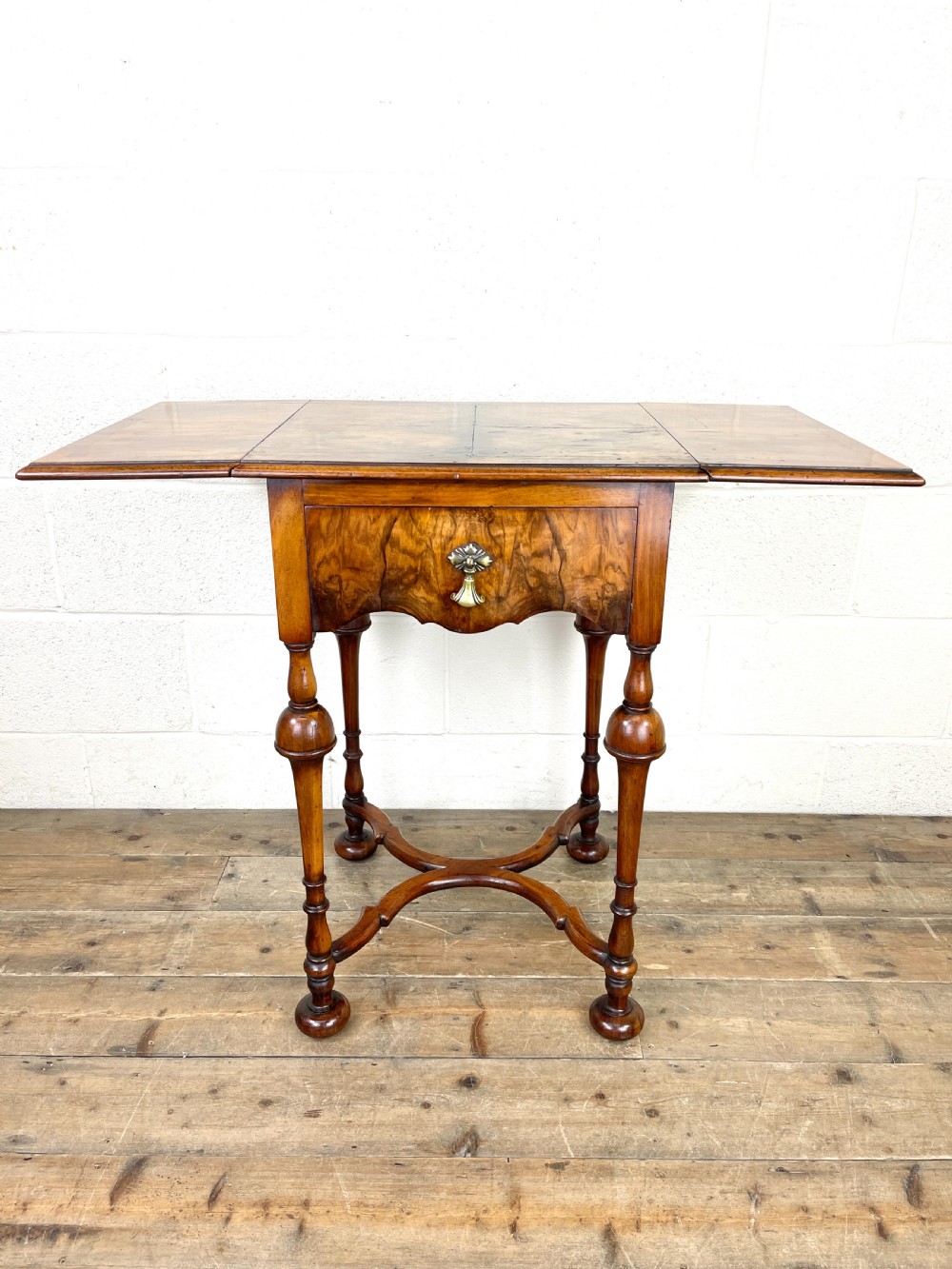 19th Century Walnut Drop Leaf Side Table View IX