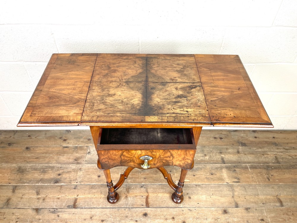 19th Century Walnut Drop Leaf Side Table View X