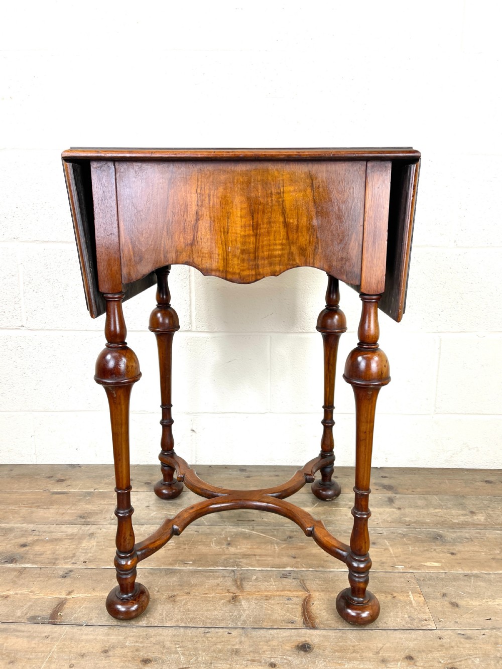 19th Century Walnut Drop Leaf Side Table View XI