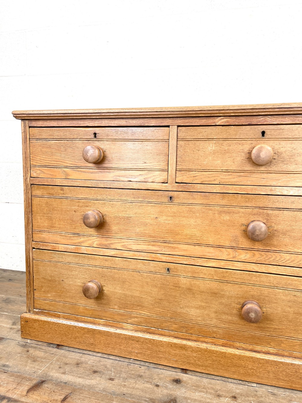 Antique Pale Oak Chest of Drawers View V