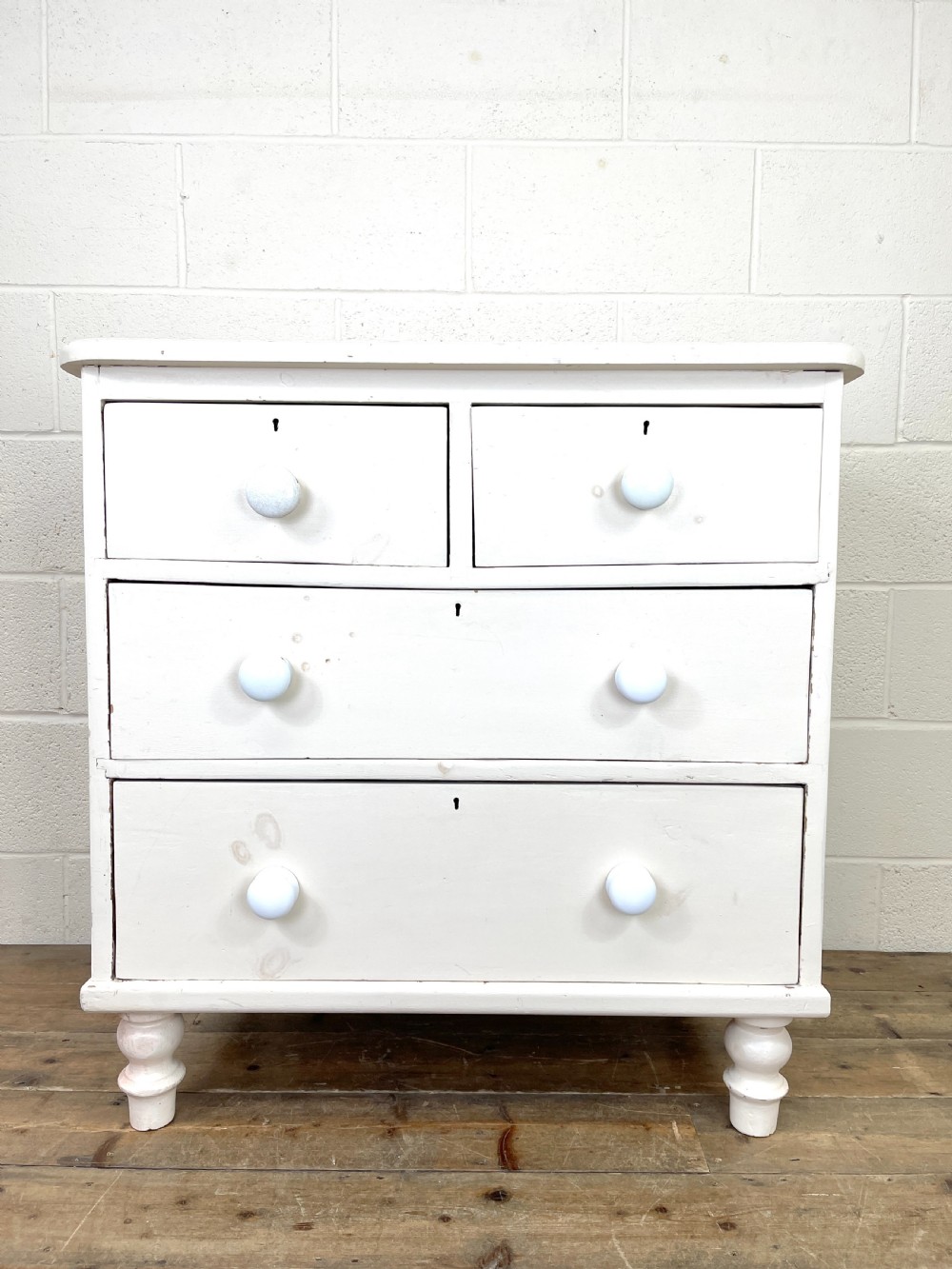 White Painted Vintage Chest of Drawers View III