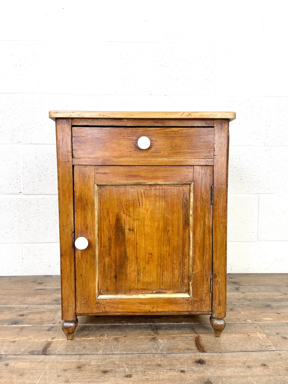 Rustic Antique Pine Side Cupboard View IV