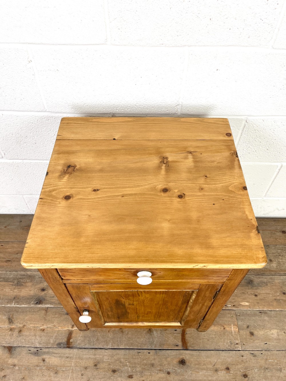 Rustic Antique Pine Side Cupboard View V