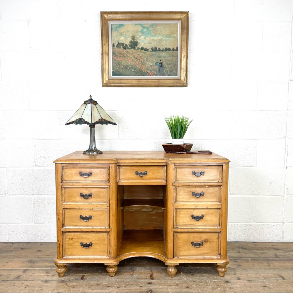 Victorian Antique Pine Sideboard with Drawers View II