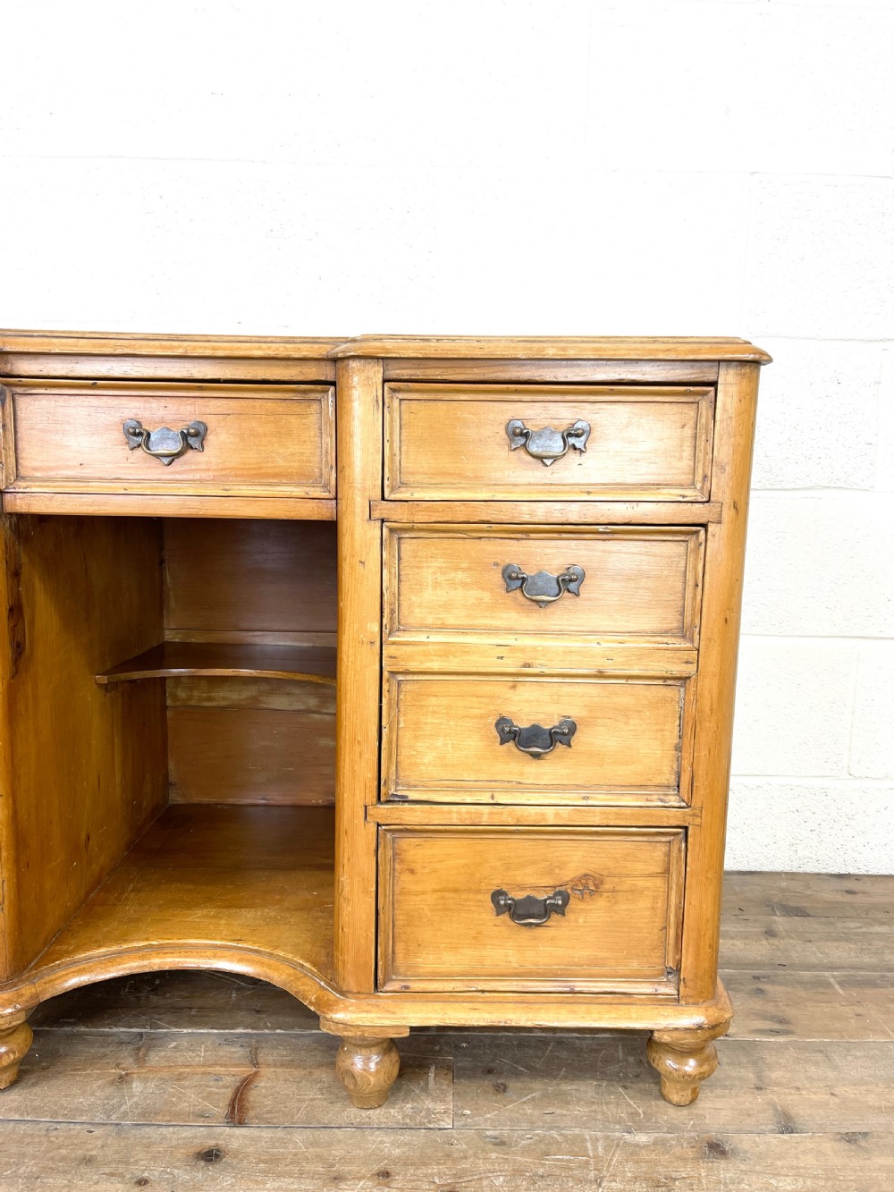 Victorian Antique Pine Sideboard with Drawers View IV