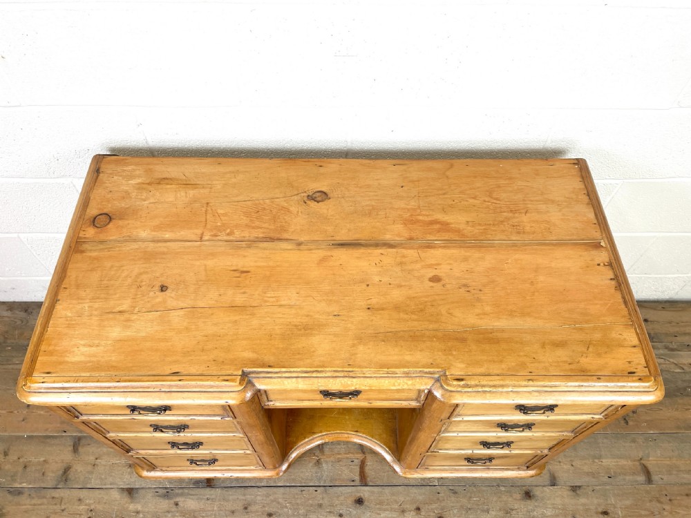 Victorian Antique Pine Sideboard with Drawers View VI