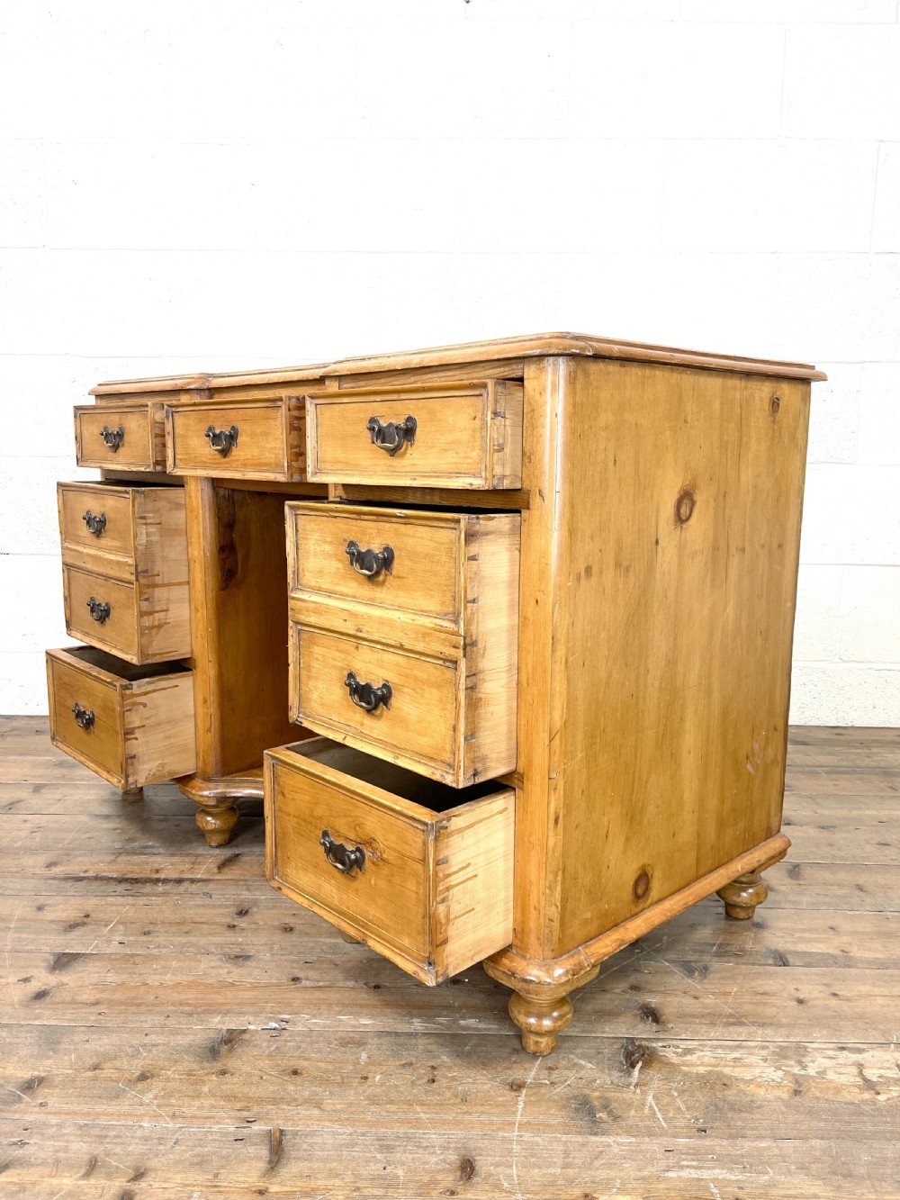 Victorian Antique Pine Sideboard with Drawers View IX