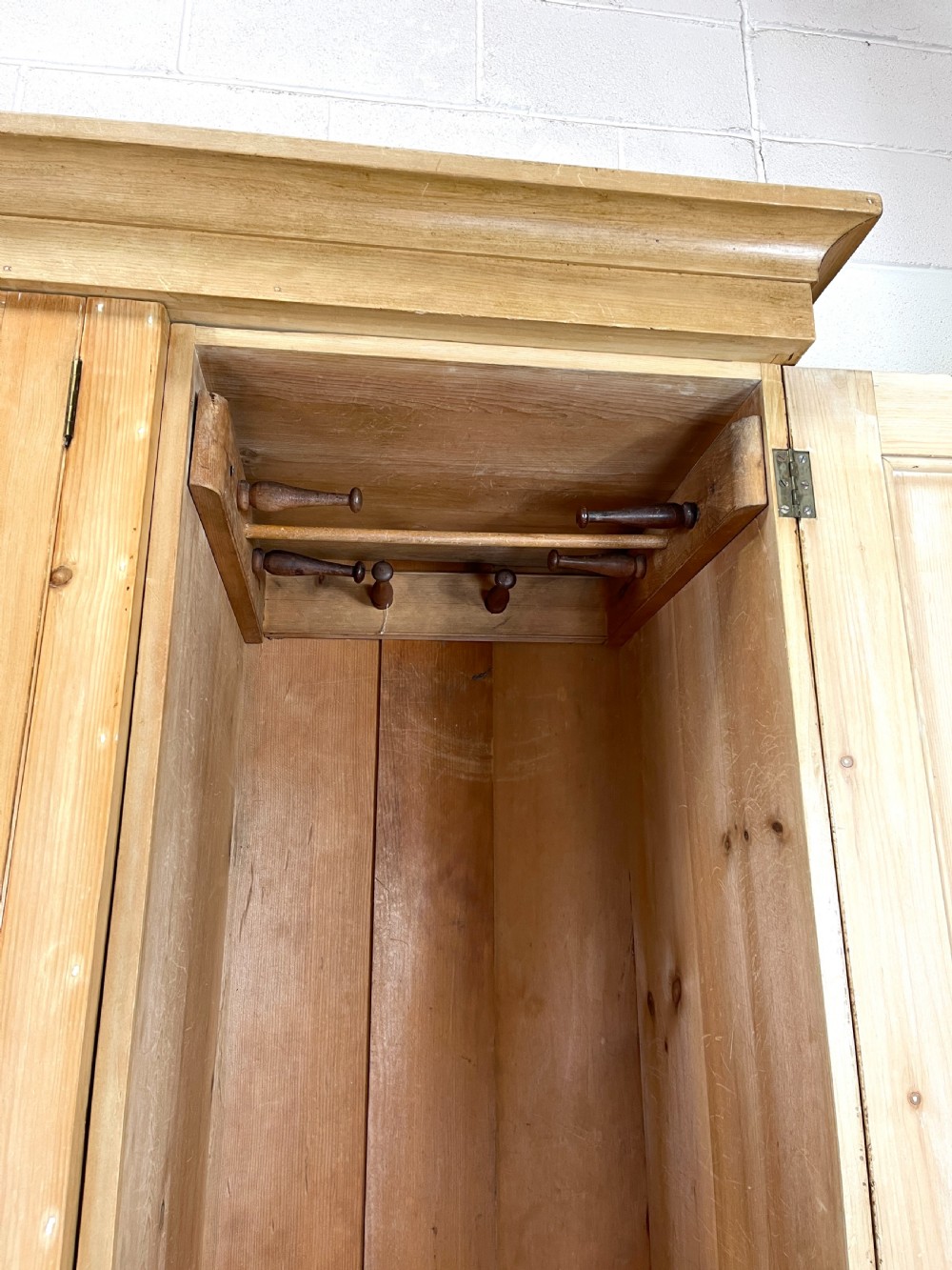 Large Antique Pine Wardrobe  View VI