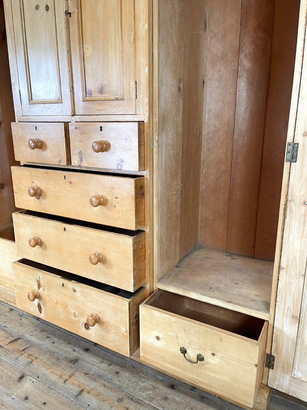 Large Antique Pine Wardrobe  View VIII