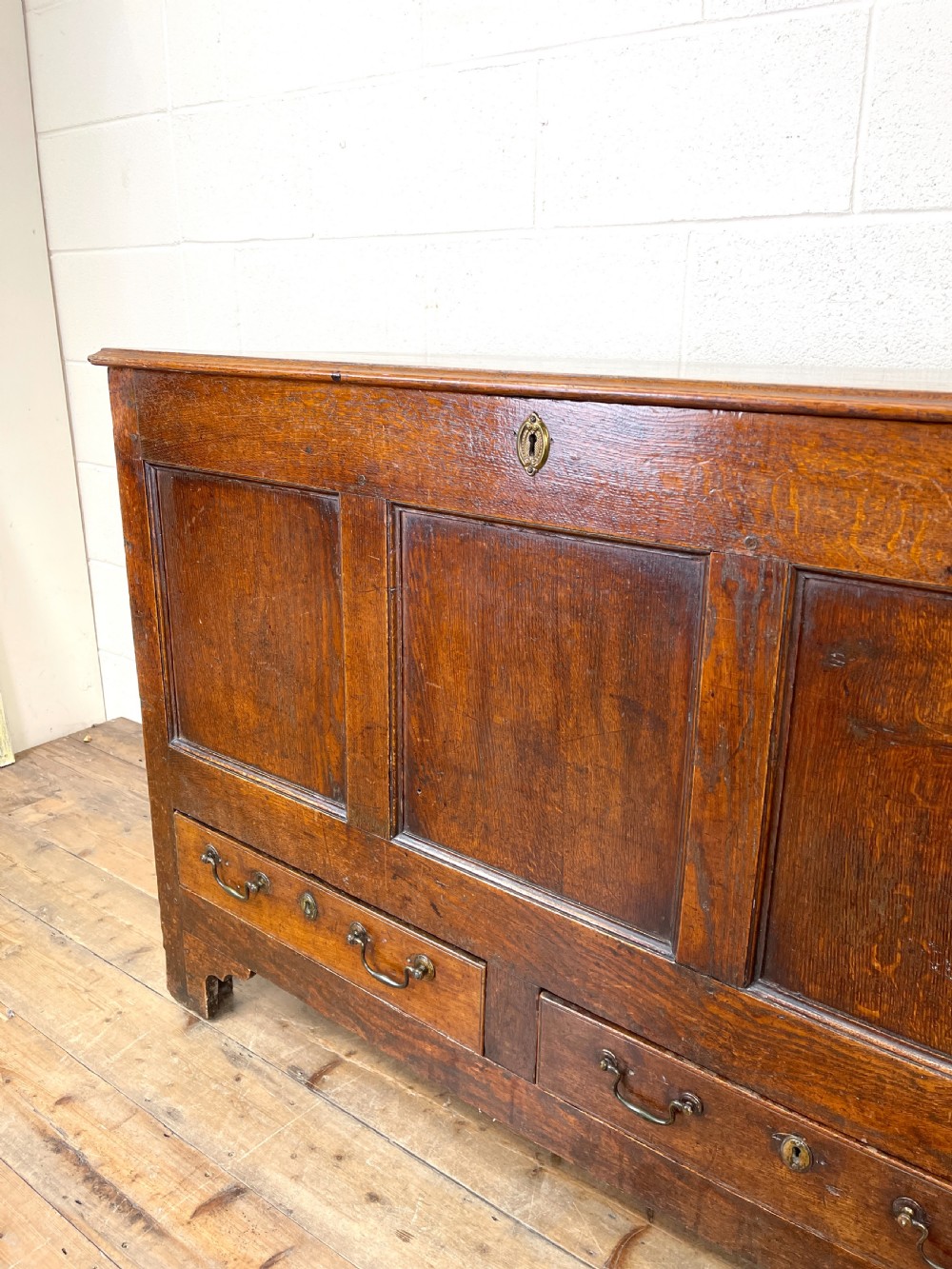 Antique Oak Mule Chest  View III