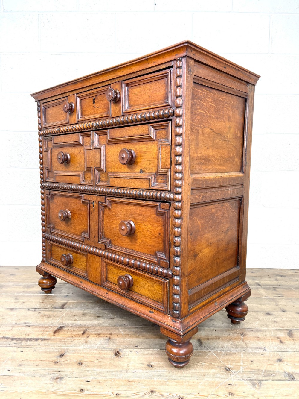 Antique Oak Chest of Drawers View V