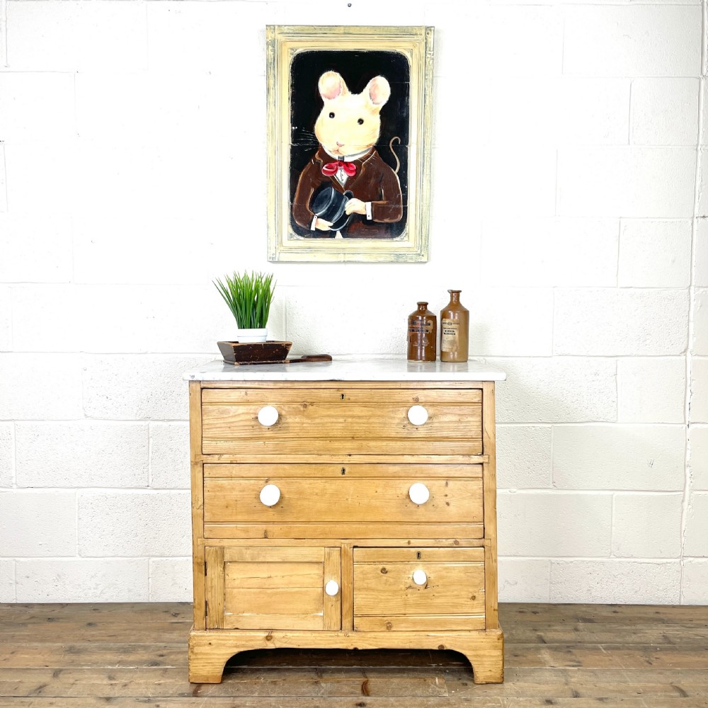Antique Pine Chest of Drawers View II