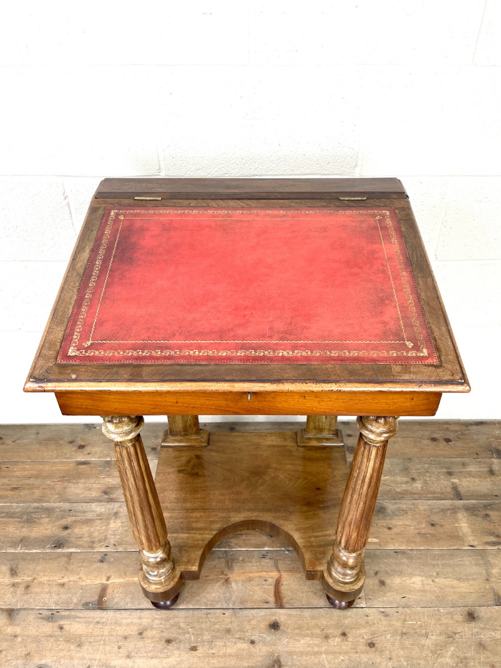 Antique Victorian Davenport Desk View VIII