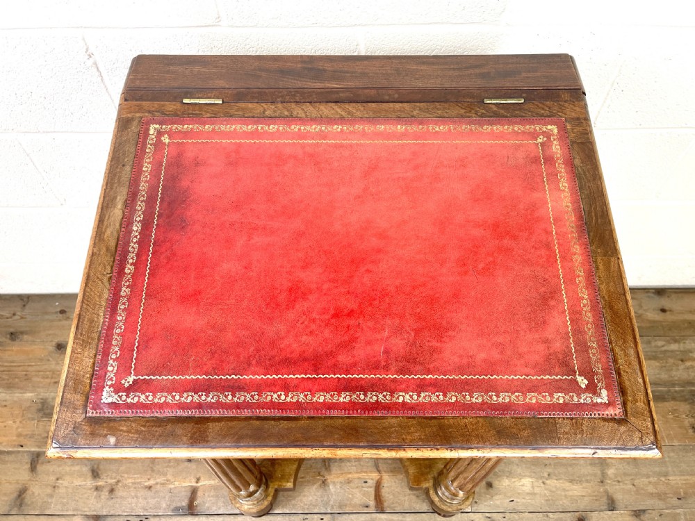 Antique Victorian Davenport Desk View IX