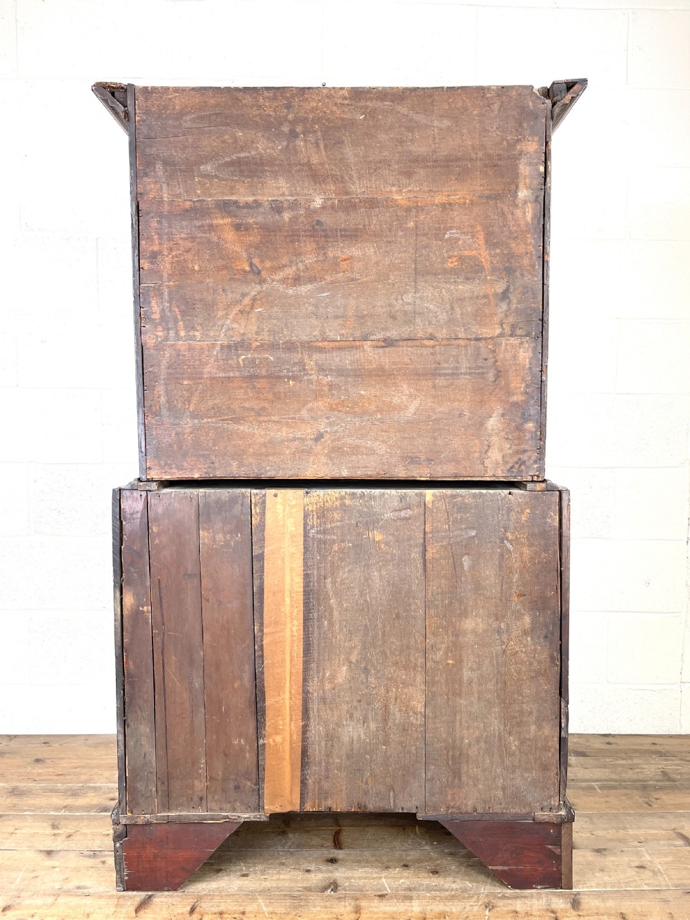 Antique Georgian Oak Chest on Chest  View IX