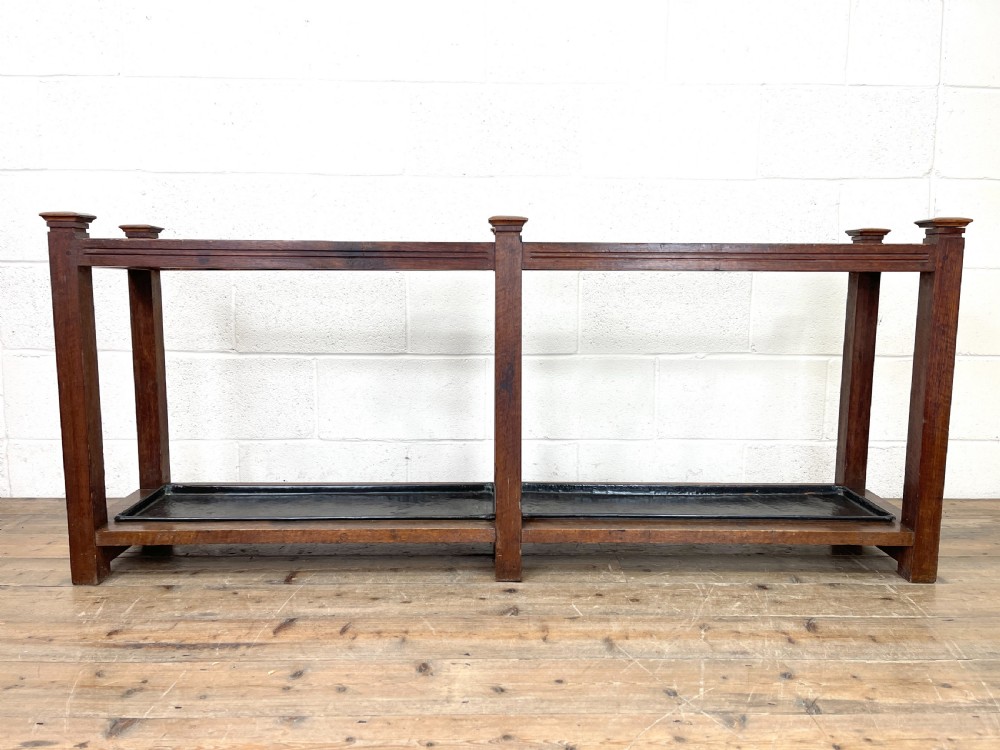 Large Antique Oak Stick Stand View III