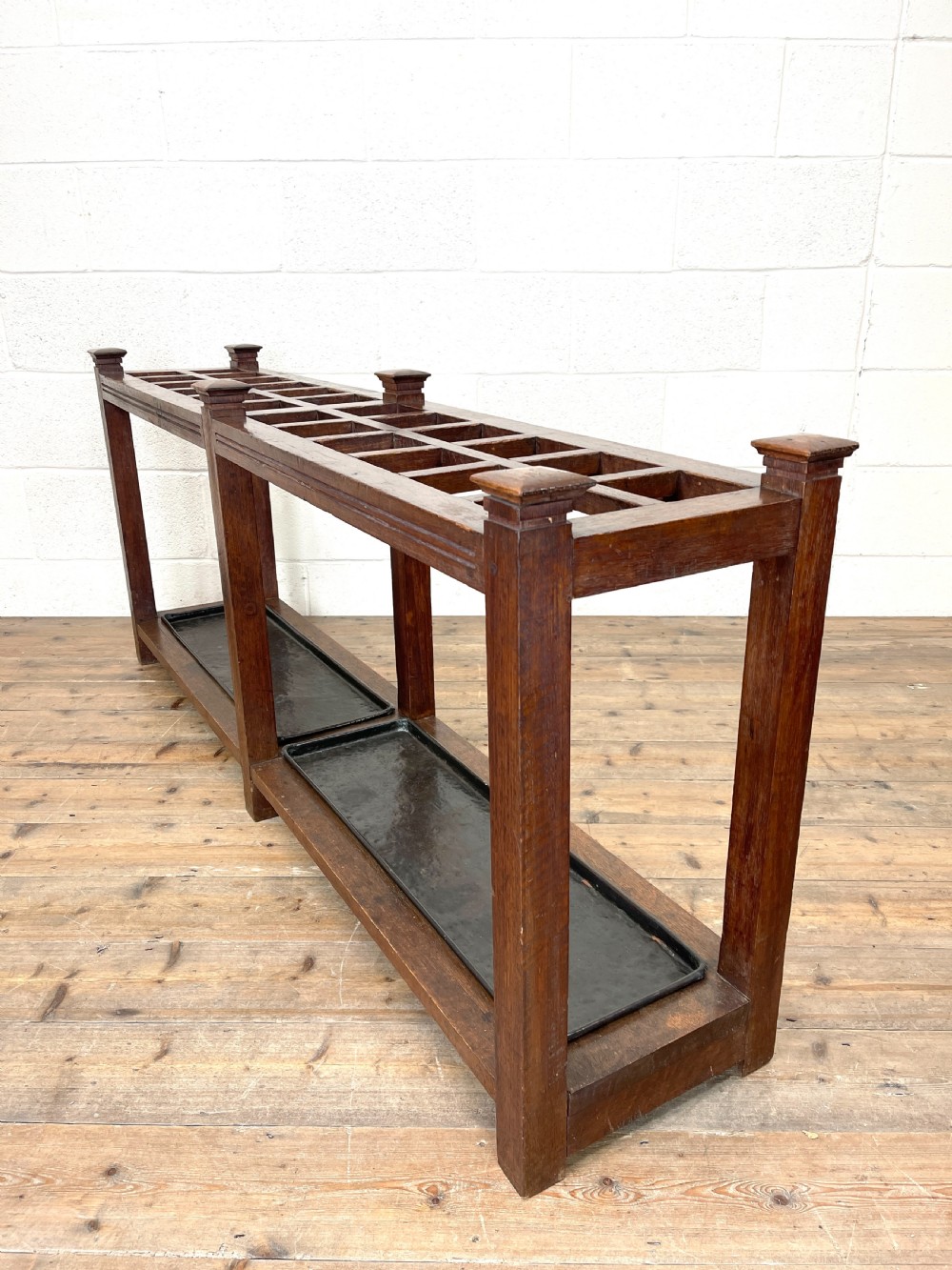 Large Antique Oak Stick Stand View VIII