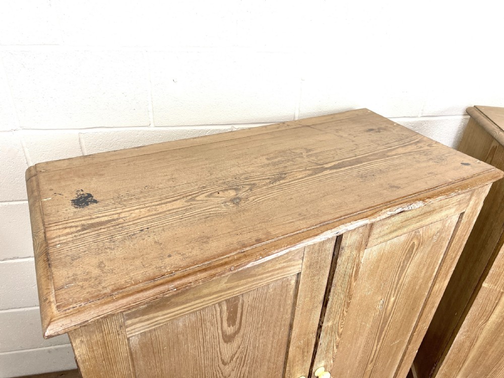 Pair of Rustic Antique Pine Cupboards View III