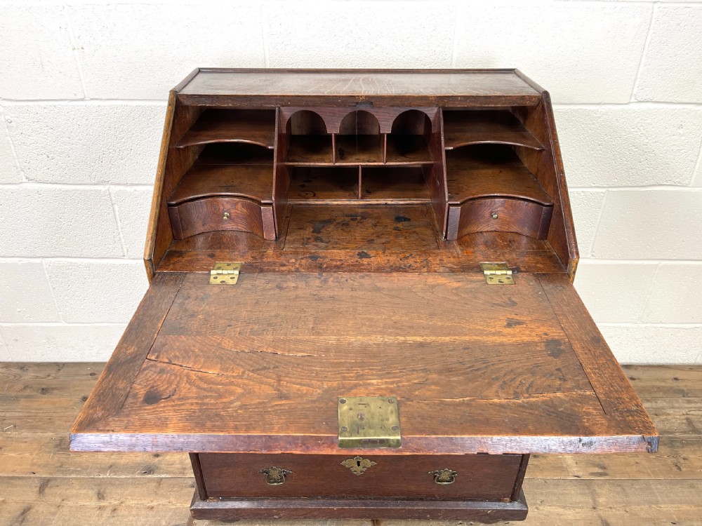 Small 18th Century Antique Oak Bureau View IV