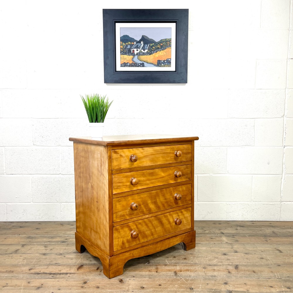 Antique Satin Birch Chest of Drawers View II
