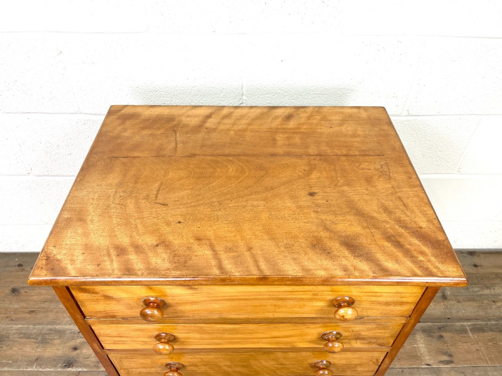 Antique Satin Birch Chest of Drawers View IV