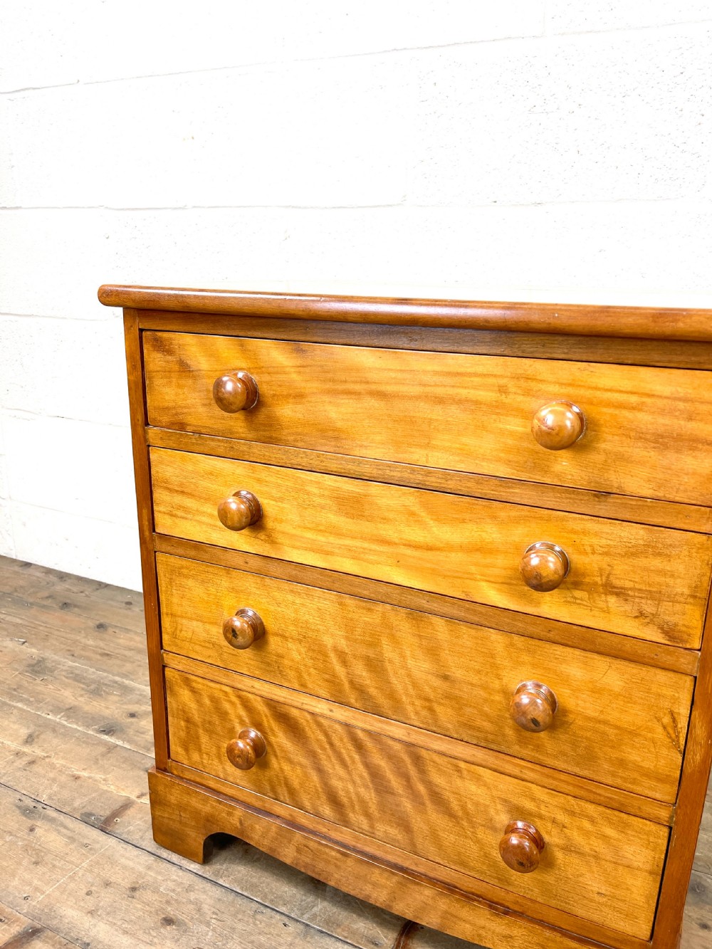 Antique Satin Birch Chest of Drawers View VI