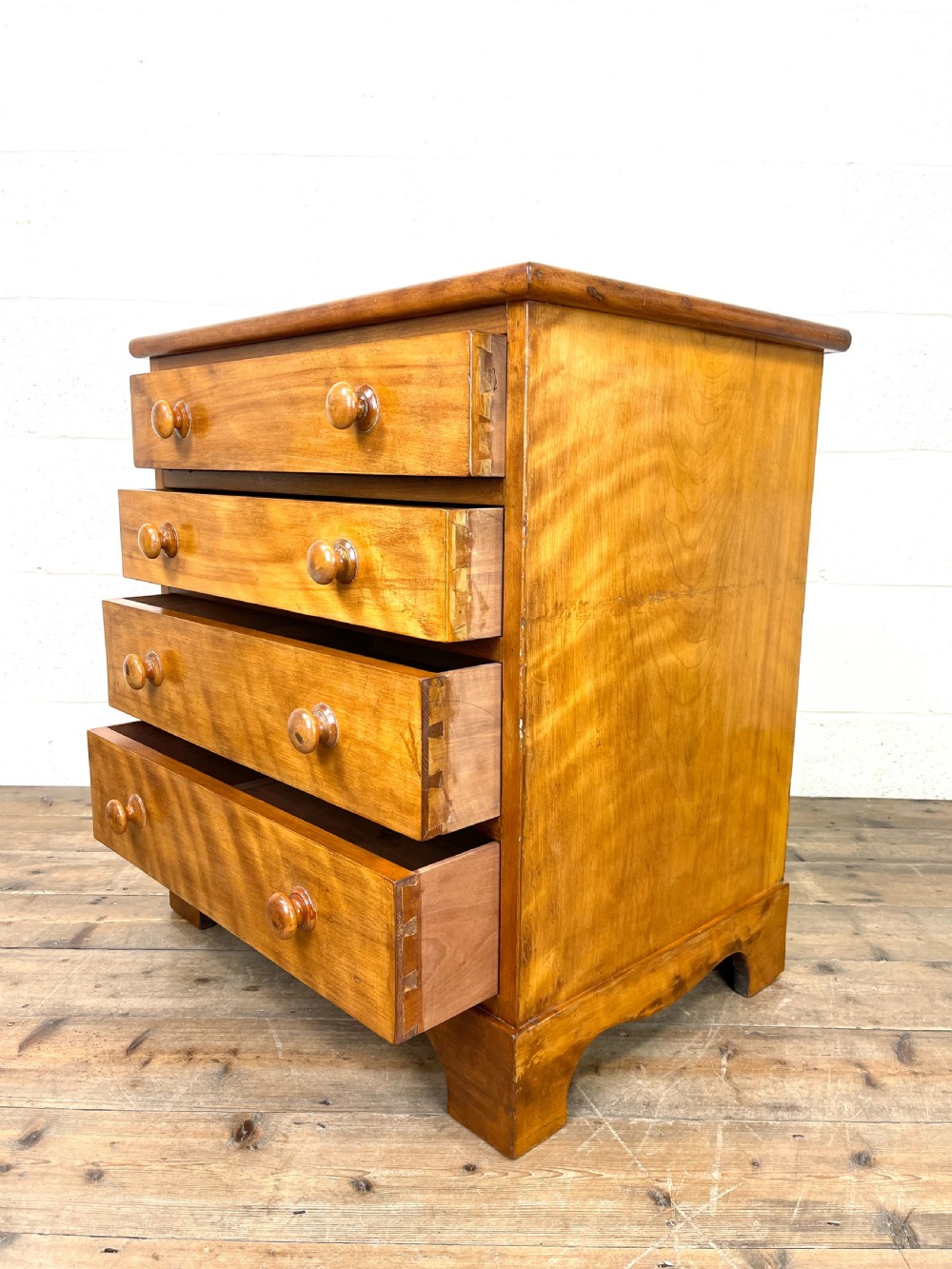 Antique Satin Birch Chest of Drawers View VII