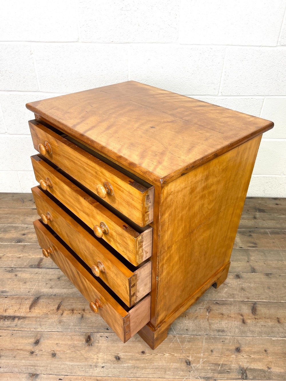 Antique Satin Birch Chest of Drawers View VIII
