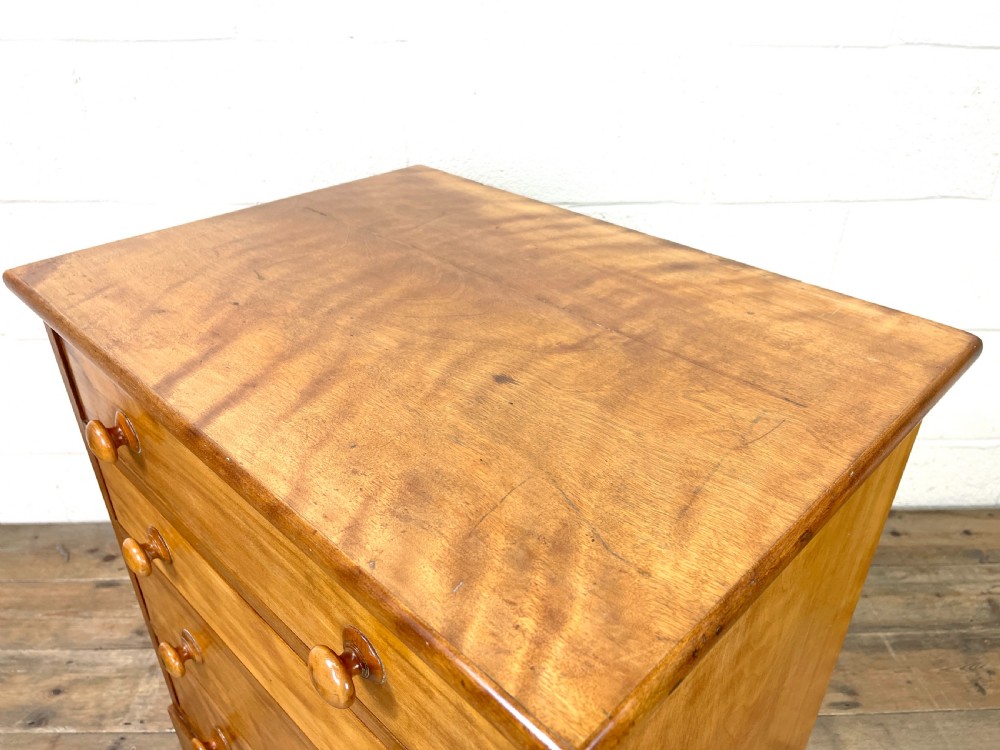 Antique Satin Birch Chest of Drawers View IX