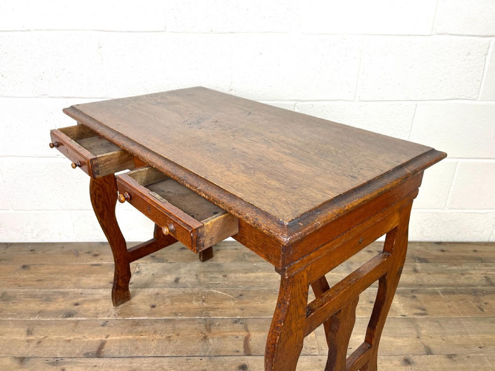 Antique Oak Writing Table  View VII