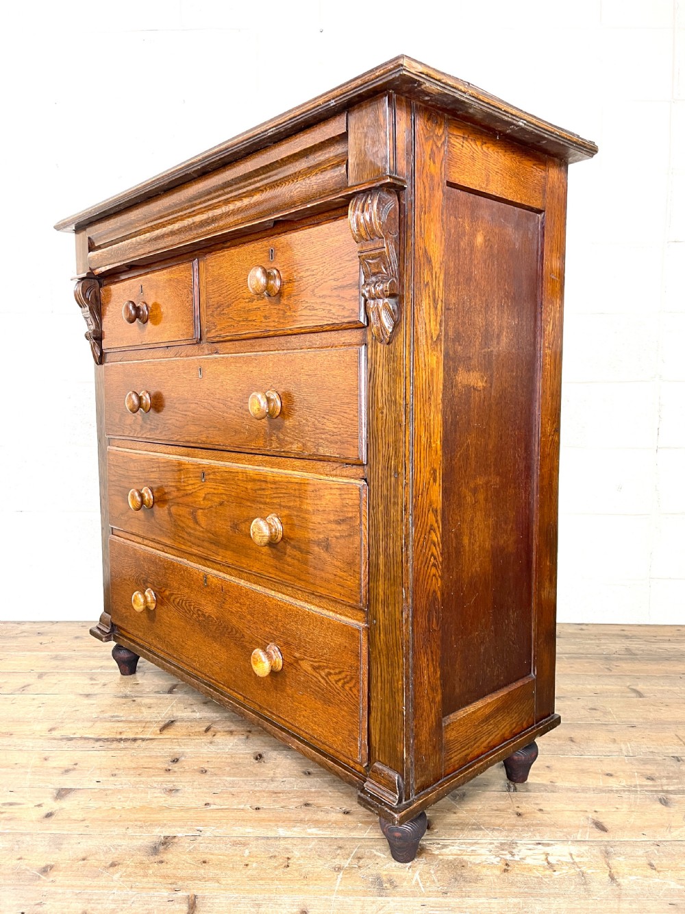 Large Victorian Antique Chest of Drawers View VI