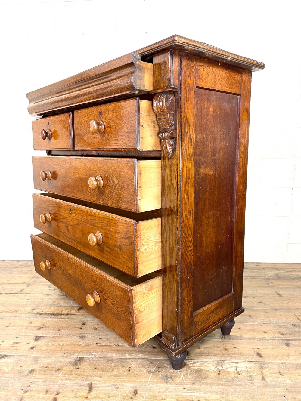 Large Victorian Antique Chest of Drawers View VIII