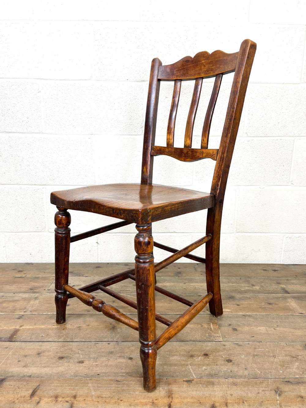 Set of Eight Antique Kitchen Chairs View VIII