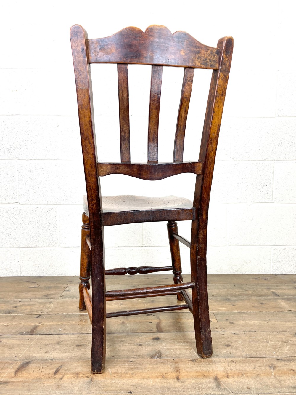 Set of Eight Antique Kitchen Chairs View XI