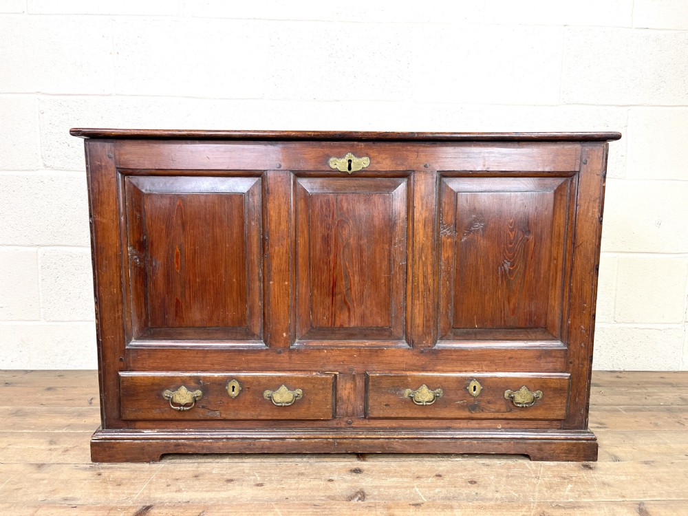 Small Antique Georgian Pine Blanket Box