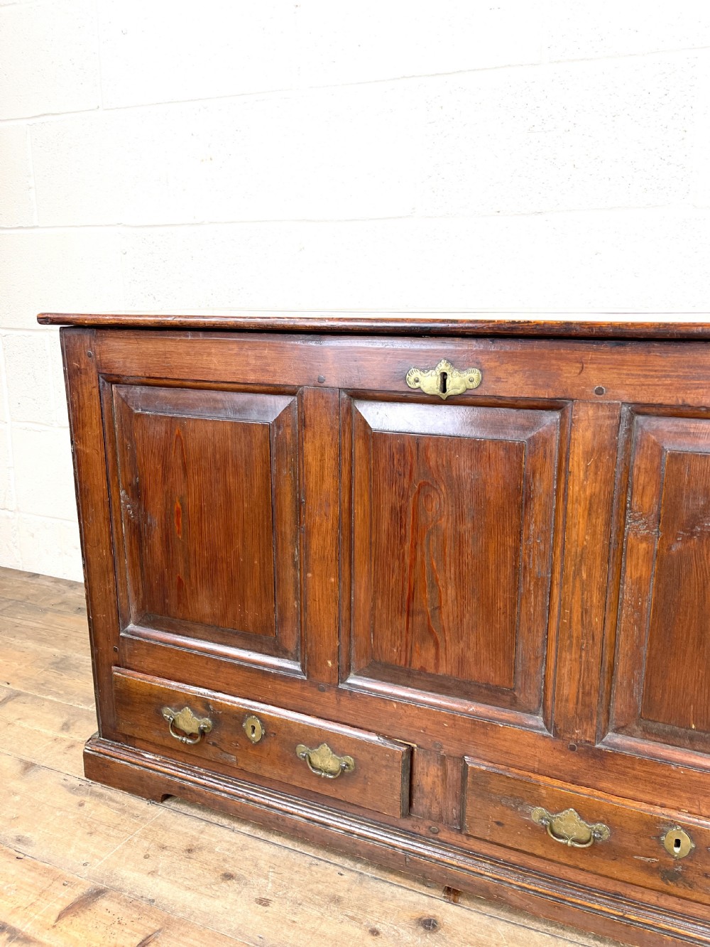 Small Antique Georgian Pine Blanket Box View V