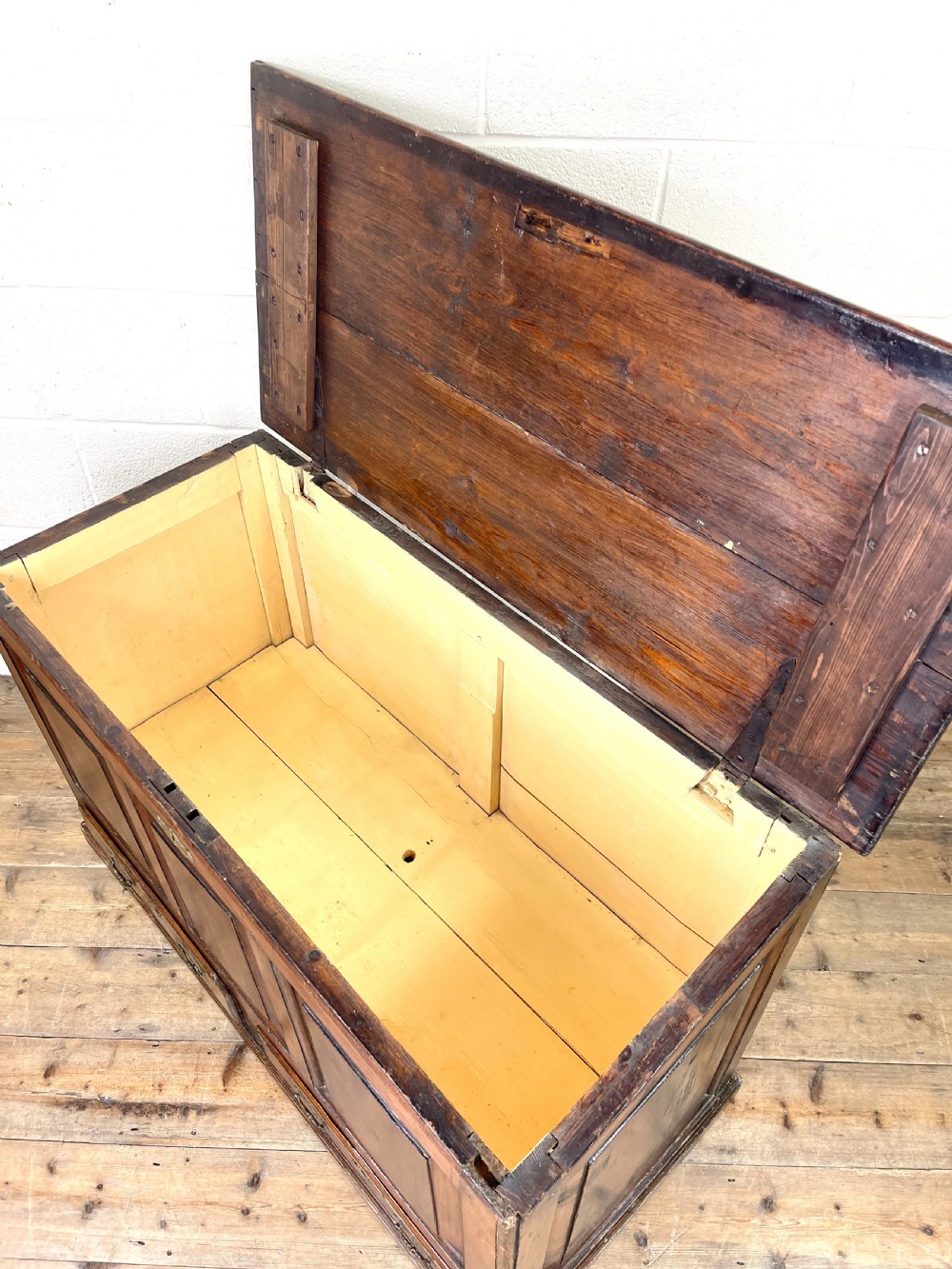 Small Antique Georgian Pine Blanket Box View VII