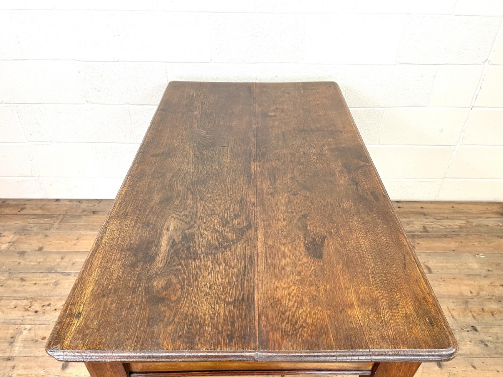 Antique Oak Farmhouse Kitchen Table View XI