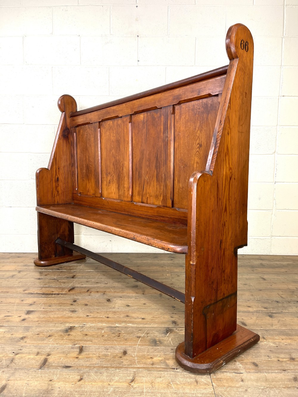 Antique Church Pew View VII