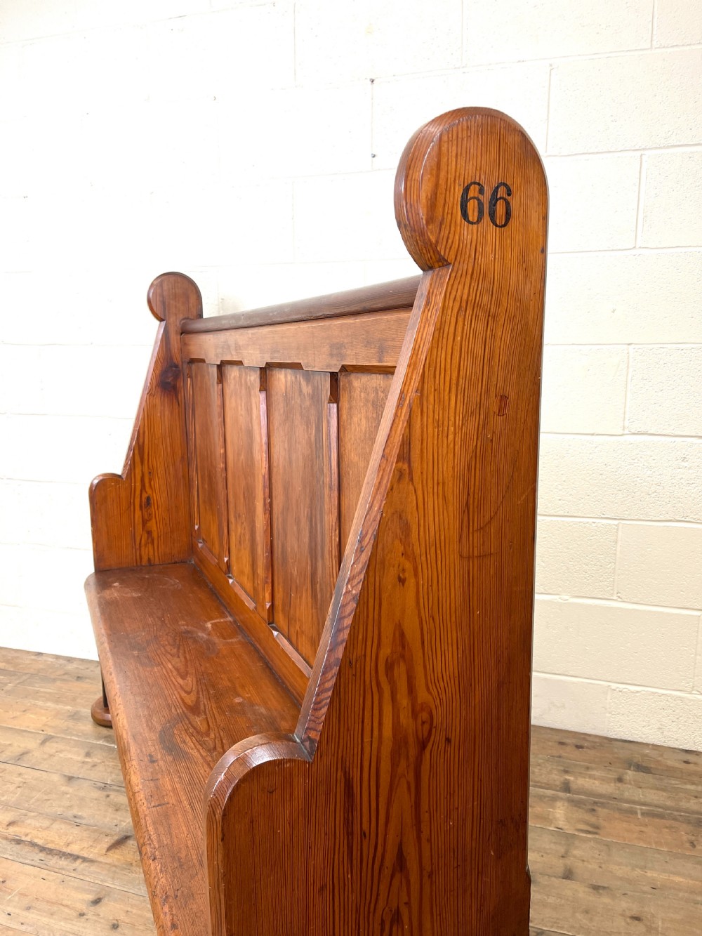 Antique Church Pew View VIII
