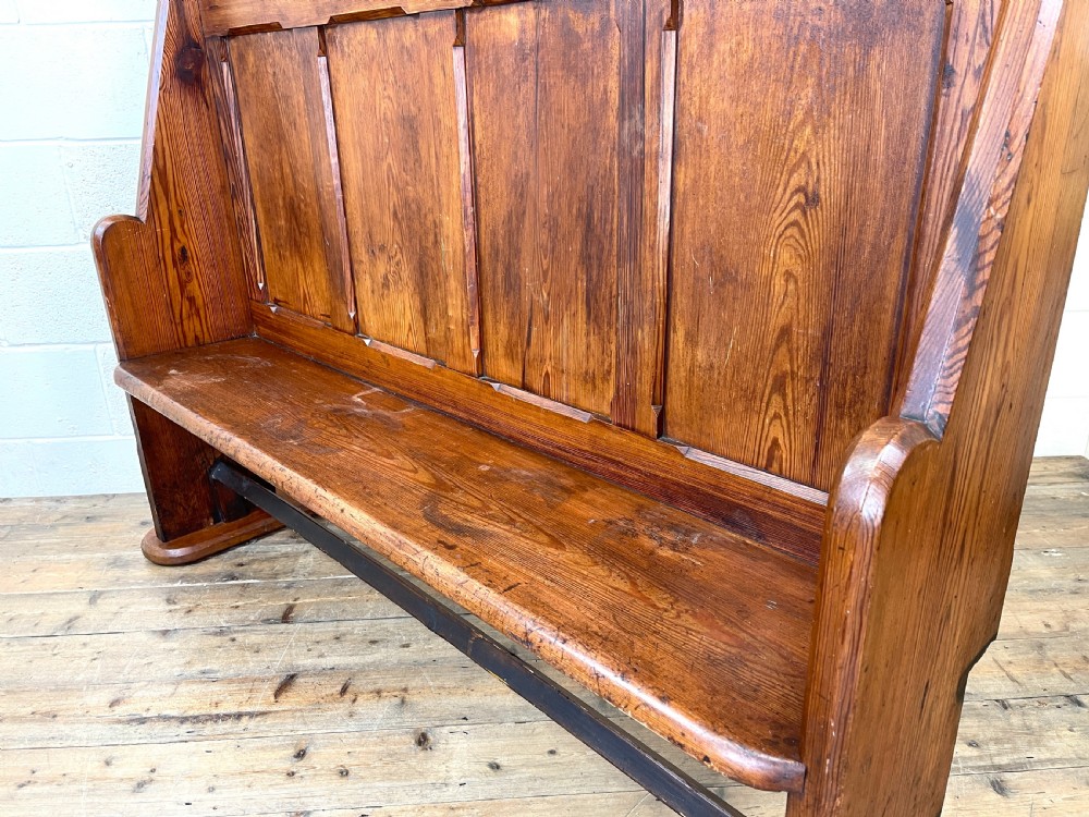 Antique Church Pew View IX