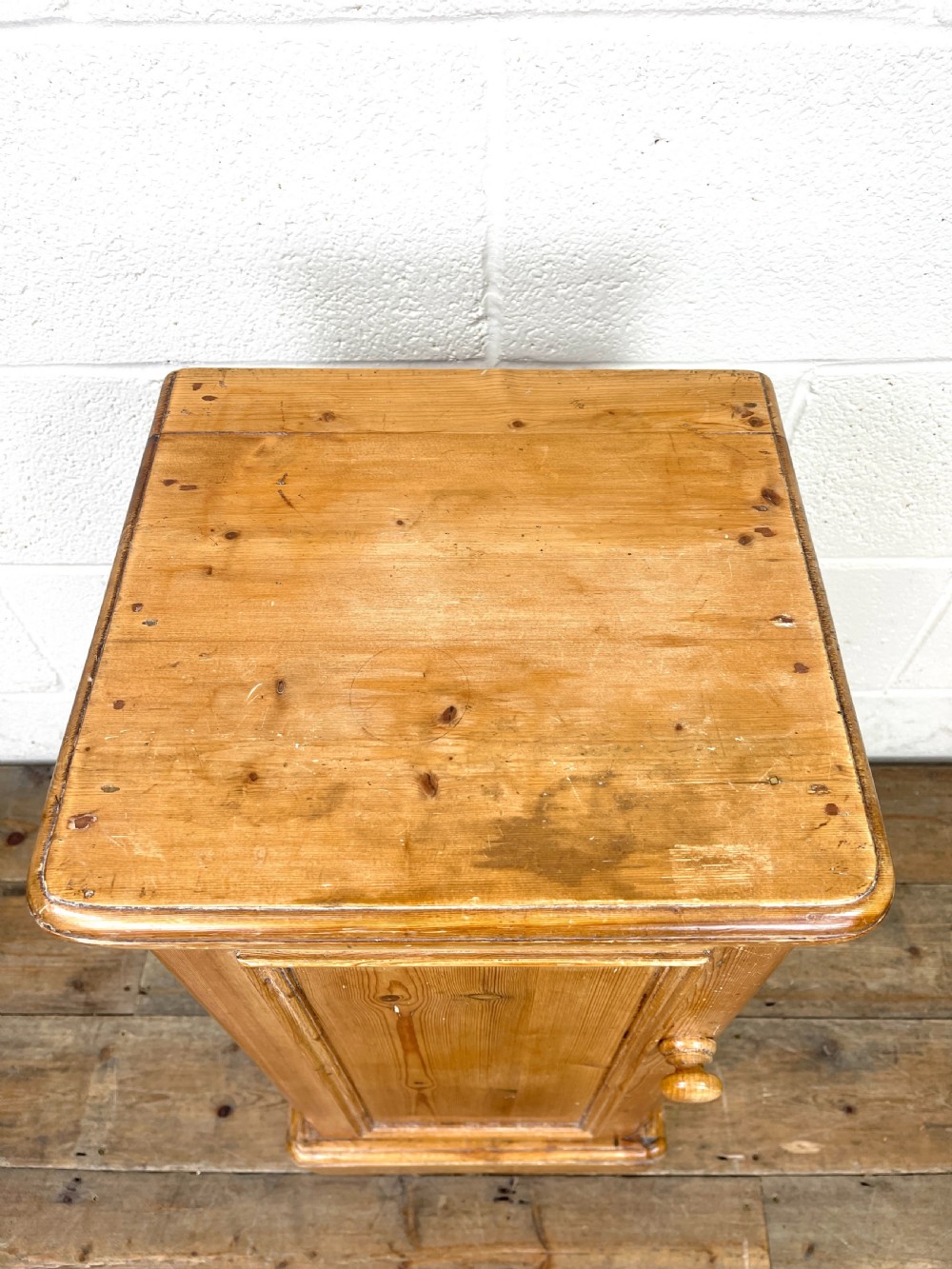 Pair of Antique Pine Bedside Cupboards View IV