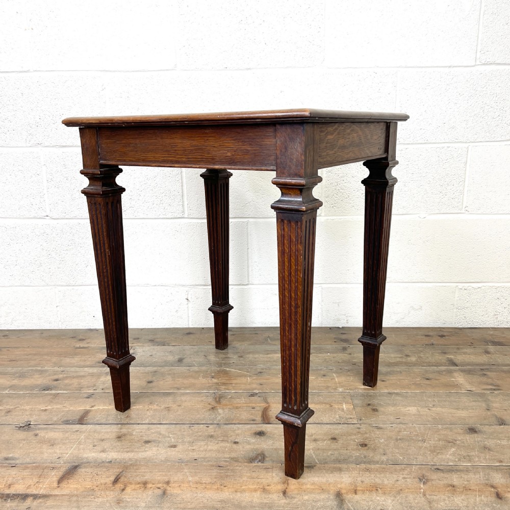 Vintage Oak Lamp Table