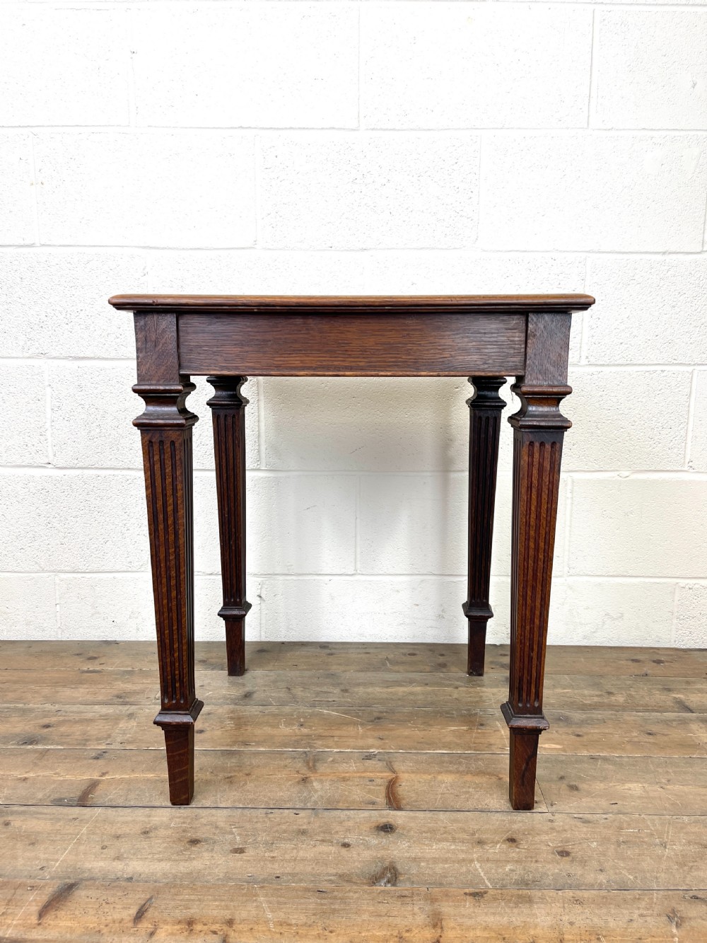 Vintage Oak Lamp Table View VII