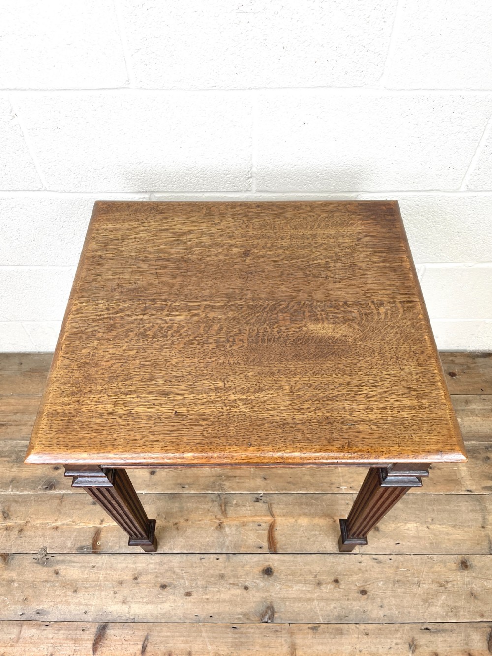 Vintage Oak Lamp Table View VIII