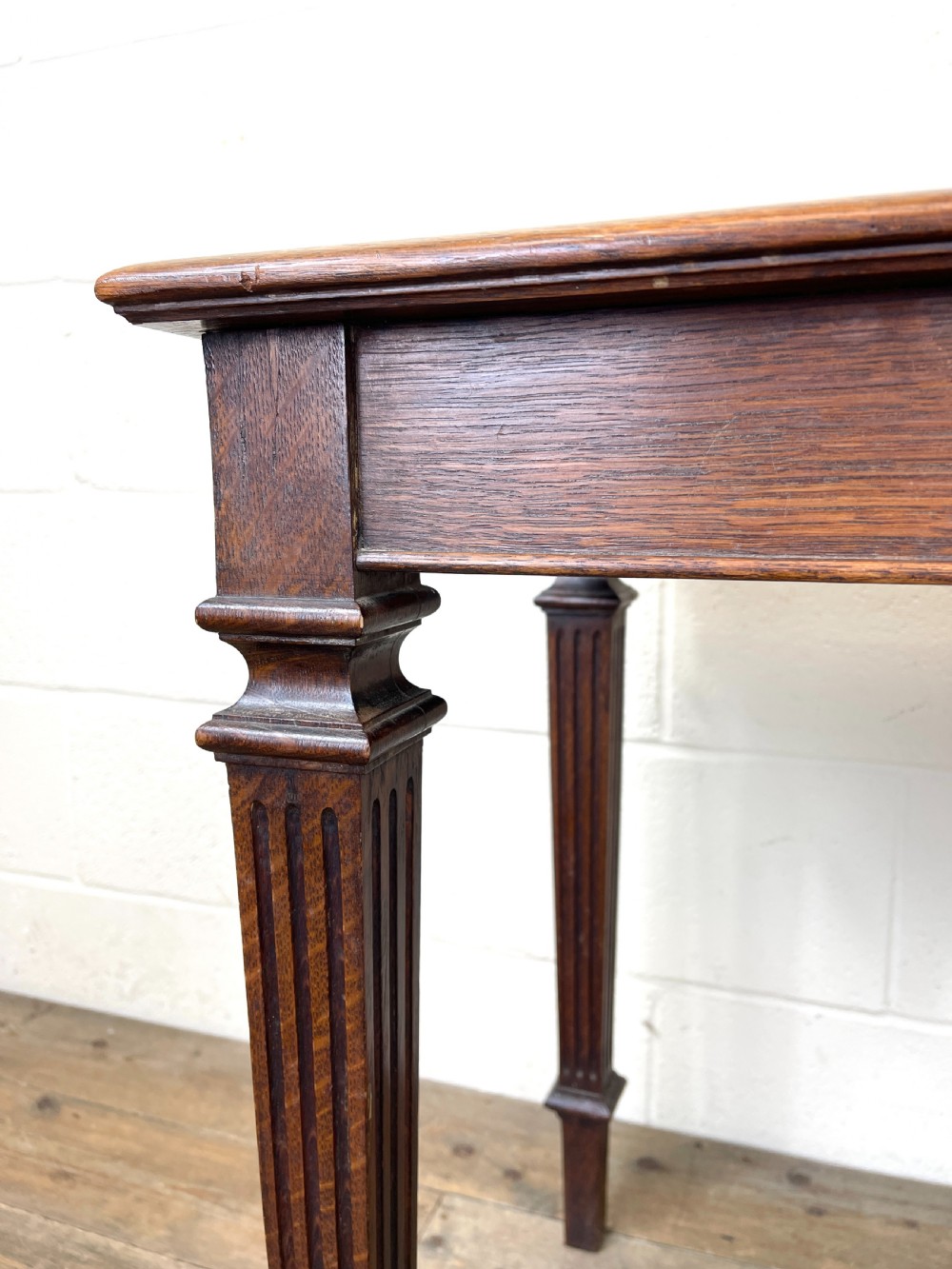 Vintage Oak Lamp Table View IX