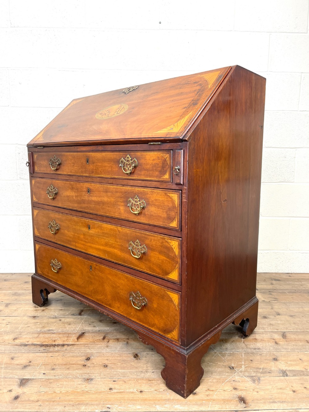 Antique Edwardian Bureau  View IX