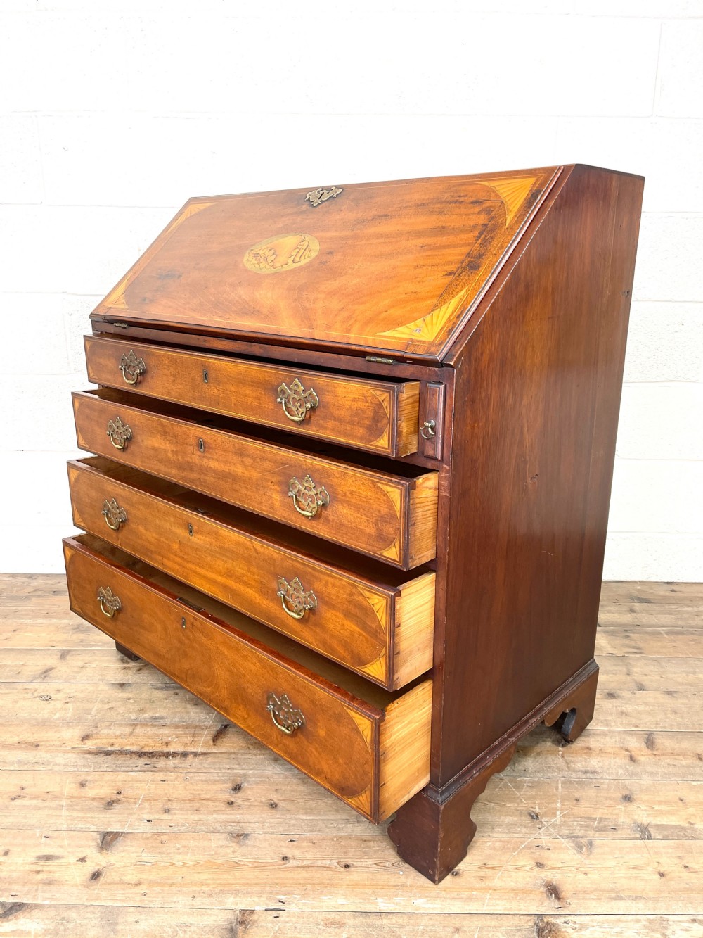 Antique Edwardian Bureau  View XI