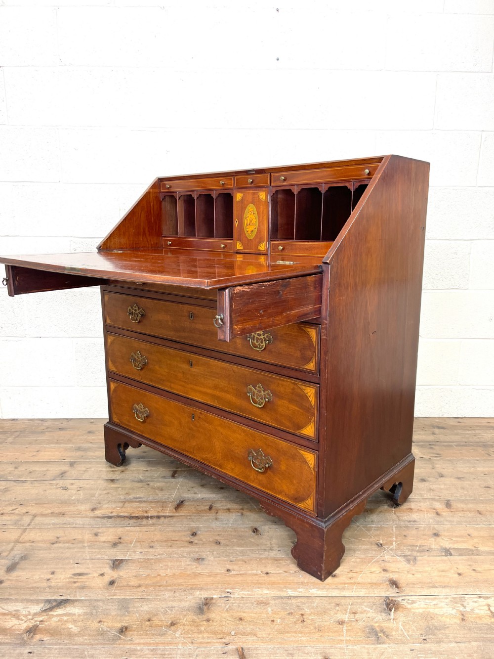 Antique Edwardian Bureau  View XII