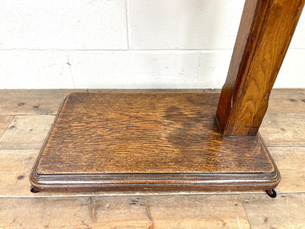 Antique Oak Reading Table or Stand View III